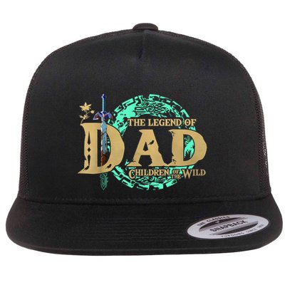 The Legend Of Dad Children Of The Wild Fathers Day Flatbill Hat