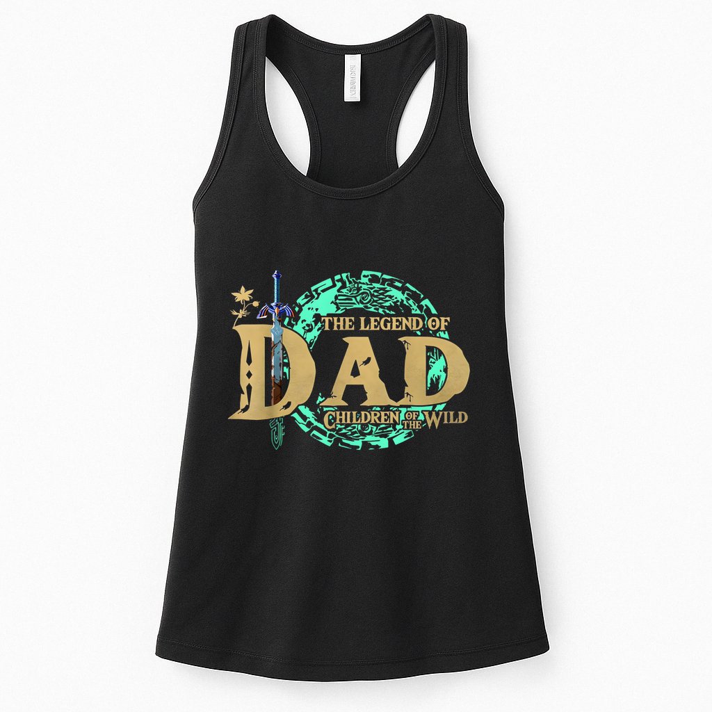 The Legend Of Dad Children Of The Wild Fathers Day Womens Tank Top