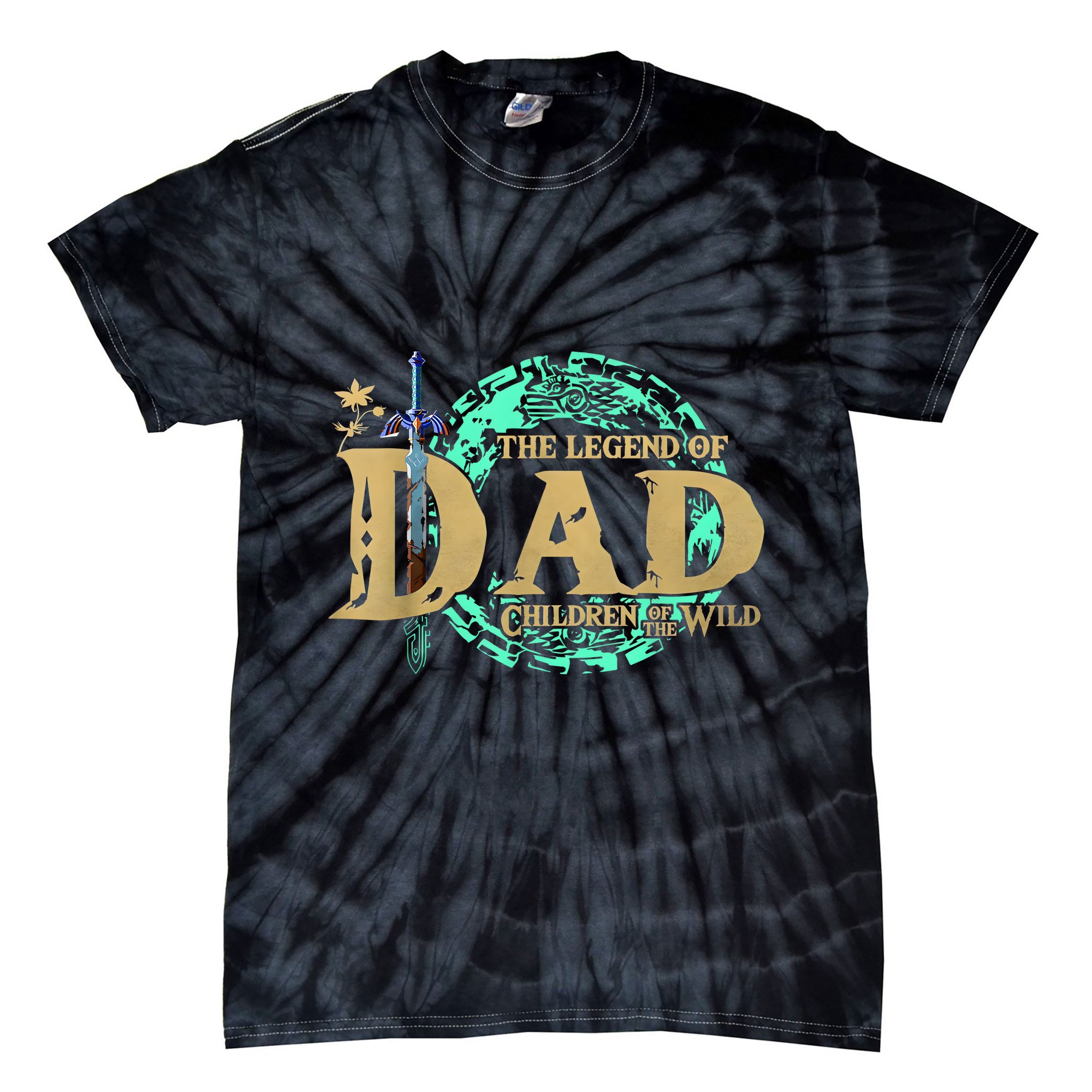 The Legend Of Dad Children Of The Wild Fathers Day Tie-Dye T-Shirt