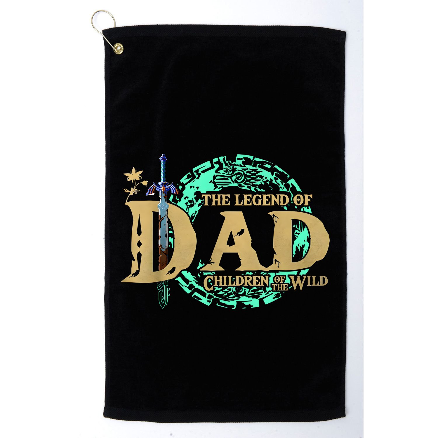 The Legend Of Dad Children Of The Wild Fathers Day Golf Towel