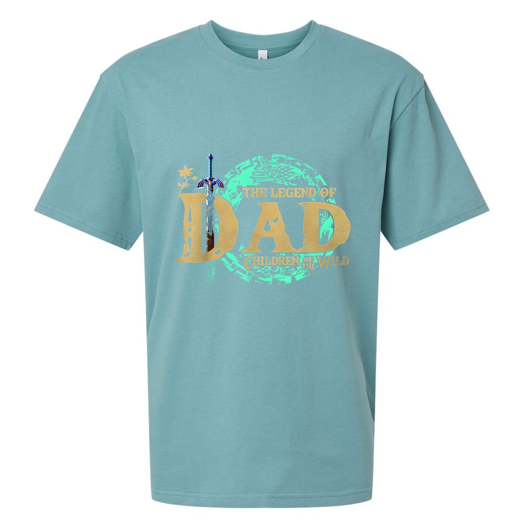 The Legend Of Dad Children Of The Wild Fathers Day Sueded Cloud Jersey T-Shirt