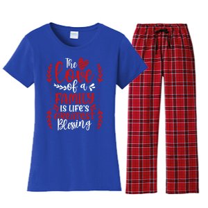 The Love Of A Family Is Life's Greatest Blessing Adoption Gift Women's Flannel Pajama Set