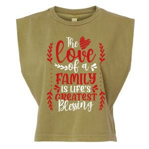 The Love Of A Family Is Life's Greatest Blessing Adoption Gift Garment-Dyed Women's Muscle Tee