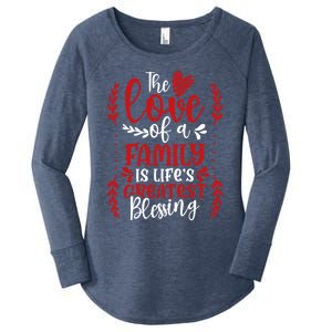 The Love Of A Family Is Life's Greatest Blessing Adoption Gift Women's Perfect Tri Tunic Long Sleeve Shirt