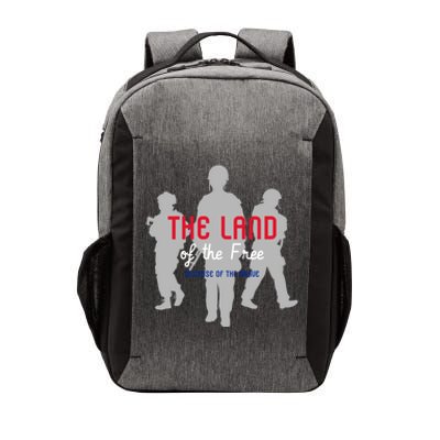 The Land Of The Free Because Of The Brave Great Gift Vector Backpack