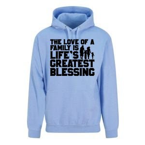 The Love Of A Family Is Life's Greatest Blessing Gift Unisex Surf Hoodie