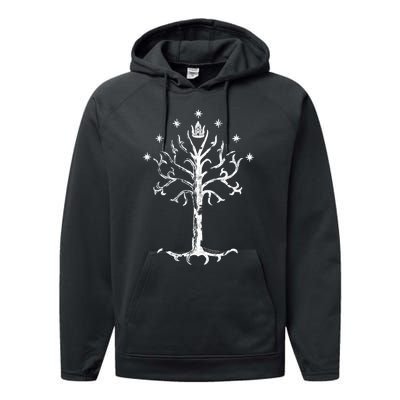 The Lord Of The Rings Tree Of Gondor Gift Performance Fleece Hoodie