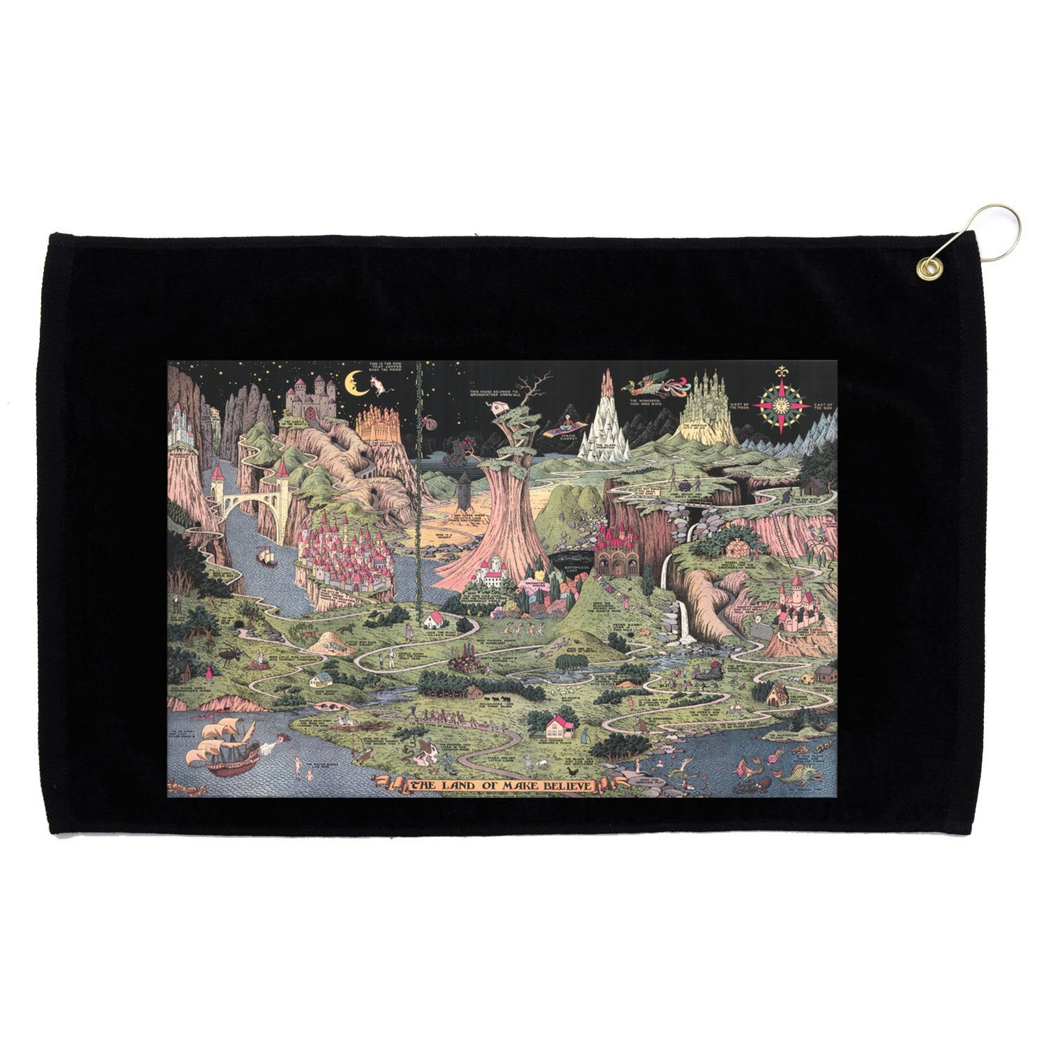 The Land Of Make Believe Grommeted Golf Towel