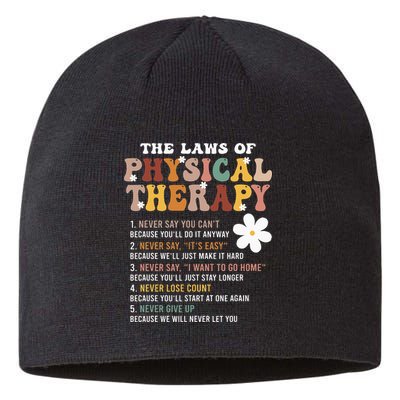 The Laws Of Physical Therapy – Physical Therapist Sustainable Beanie