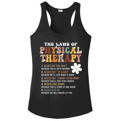 The Laws Of Physical Therapy – Physical Therapist Ladies PosiCharge Competitor Racerback Tank