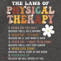 The Laws Of Physical Therapy – Physical Therapist Vector Backpack