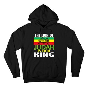 The Lion Of Judah Is Our King Jamaican Jamaican Flag Hoodie