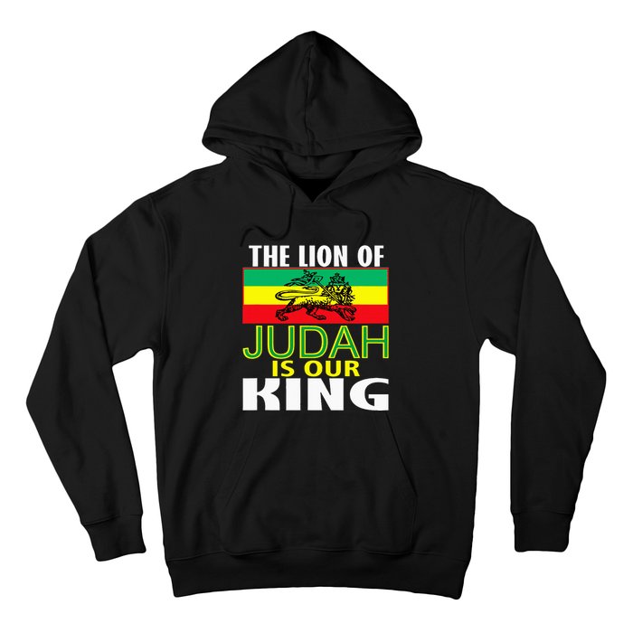 The Lion Of Judah Is Our King Jamaican Jamaican Flag Hoodie