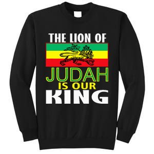 The Lion Of Judah Is Our King Jamaican Jamaican Flag Sweatshirt