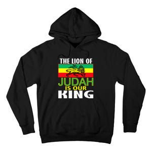 The Lion Of Judah Is Our King Jamaican Jamaican Flag Tall Hoodie