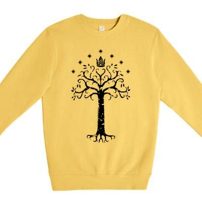 The Lord Of The Rings Gondor Tree Cool Gift Premium Crewneck Sweatshirt