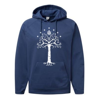 The Lord Of The Rings Gondor Tree Cool Gift Performance Fleece Hoodie