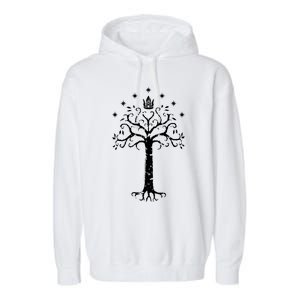 The Lord Of The Rings Gondor Tree Cool Gift Garment-Dyed Fleece Hoodie