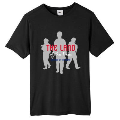 The Land Of The Free Because Of The Brave Gift Tall Fusion ChromaSoft Performance T-Shirt