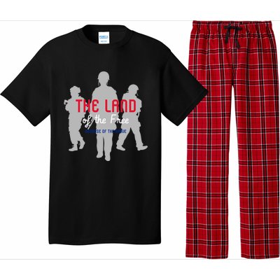 The Land Of The Free Because Of The Brave Gift Pajama Set