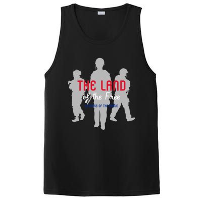 The Land Of The Free Because Of The Brave Gift PosiCharge Competitor Tank