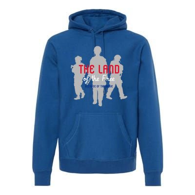 The Land Of The Free Because Of The Brave Gift Premium Hoodie