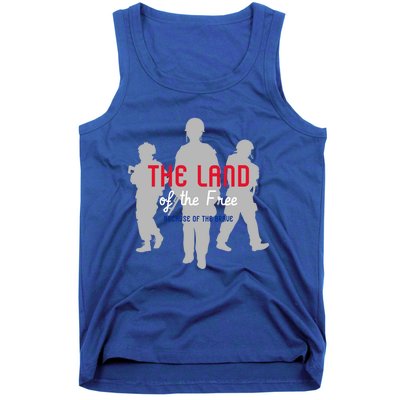 The Land Of The Free Because Of The Brave Gift Tank Top