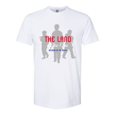 The Land Of The Free Because Of The Brave Gift Softstyle CVC T-Shirt