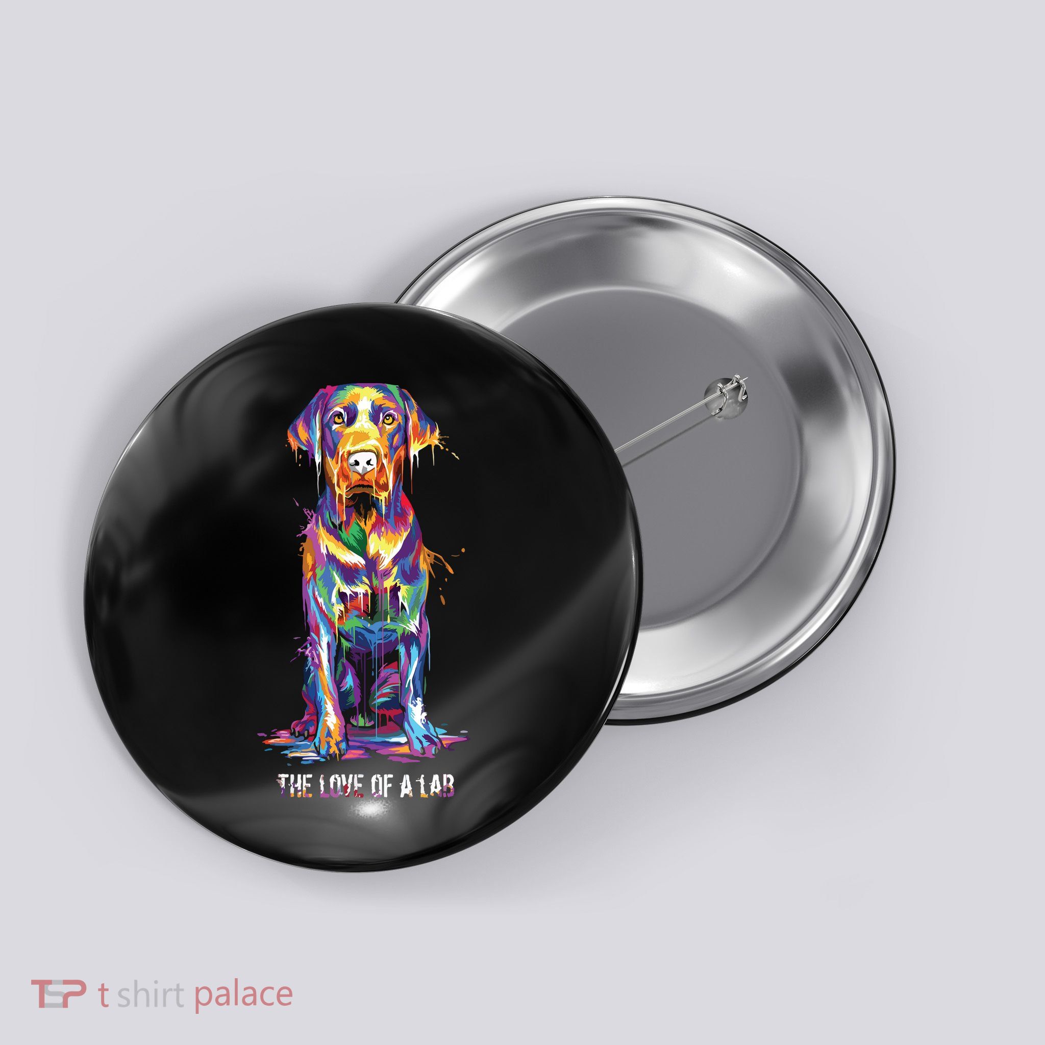 The Love Of Labrador Retriever Button