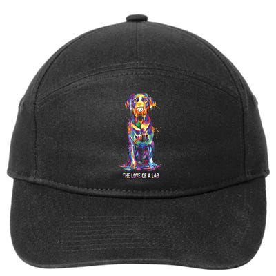 The Love Of Labrador Retriever 7-Panel Snapback Hat