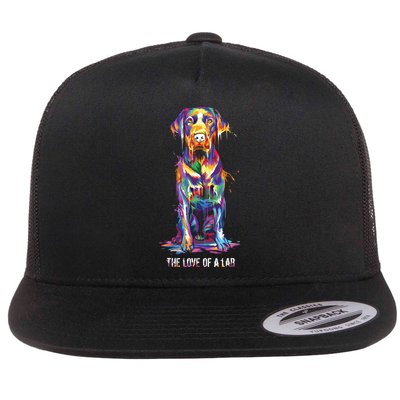 The Love Of Labrador Retriever Flatbill Hat