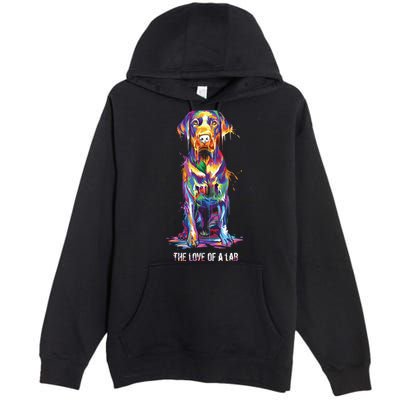 The Love Of Labrador Retriever Premium Pullover Hoodie