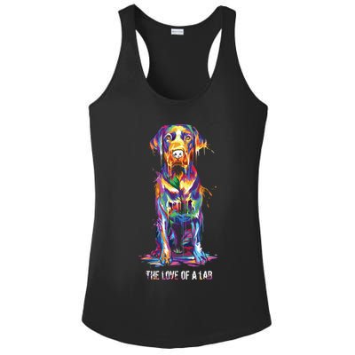The Love Of Labrador Retriever Ladies PosiCharge Competitor Racerback Tank