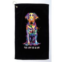 The Love Of Labrador Retriever Golf Towel