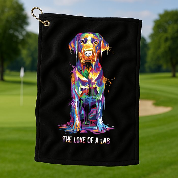 The Love Of Labrador Retriever Golf Towel