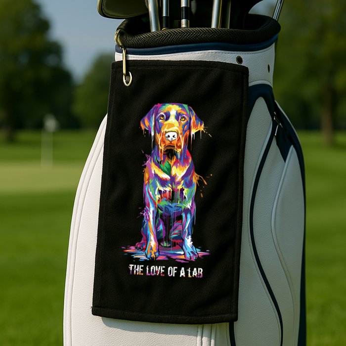 The Love Of Labrador Retriever Golf Towel