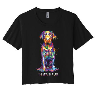 The Love Of Labrador Retriever Crop Top