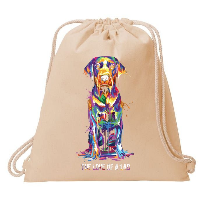 The Love Of Labrador Retriever Drawstring Bag