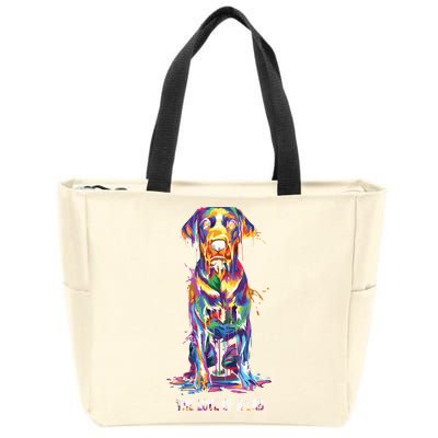 The Love Of Labrador Retriever Zip Tote Bag