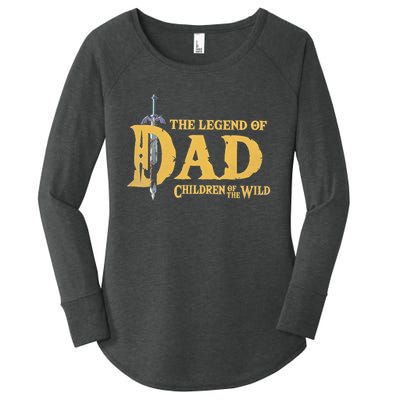 The Legend Of Dad Children Of The Wild Women's Perfect Tri Tunic Long Sleeve Shirt