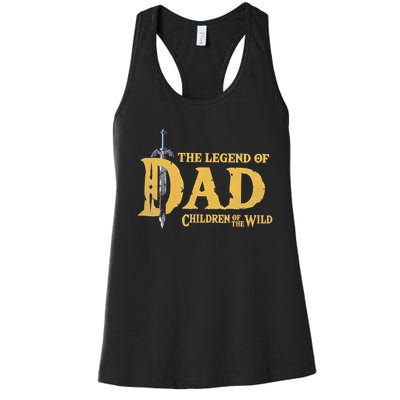 The Legend Of Dad Children Of The Wild Women's Racerback Tank