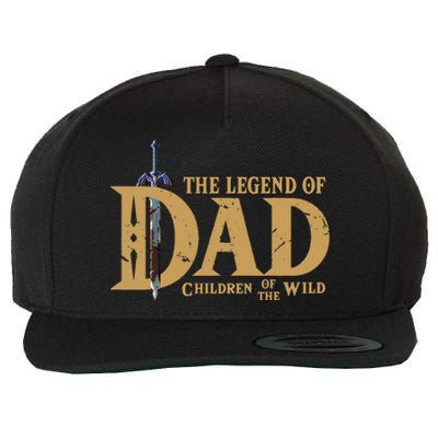 The Legend Of Dad Children Of The Wild FatherS Day Wool Snapback Cap