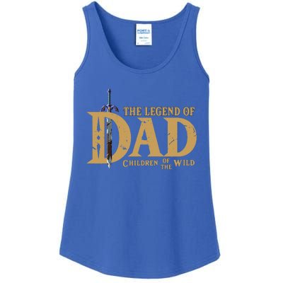 The Legend Of Dad Children Of The Wild FatherS Day Ladies Essential Tank