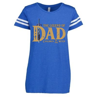 The Legend Of Dad Children Of The Wild FatherS Day Enza Ladies Jersey Football T-Shirt