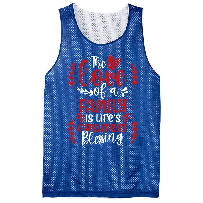 The Love Of A Family Is Life's Greatest Blessing Adoption Gift Mesh Reversible Basketball Jersey Tank