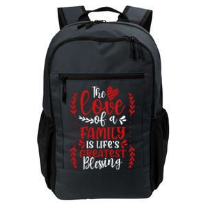 The Love Of A Family Is Life's Greatest Blessing Adoption Gift Daily Commute Backpack