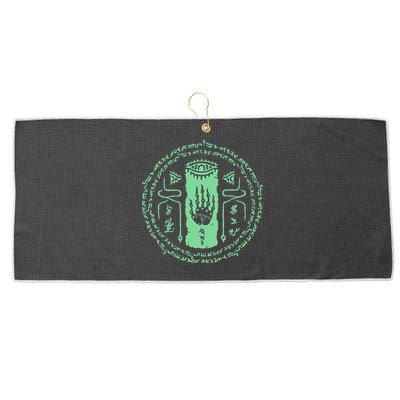 The Legend Of Tears Of The Kingdom Magic Seal Large Microfiber Waffle Golf Towel