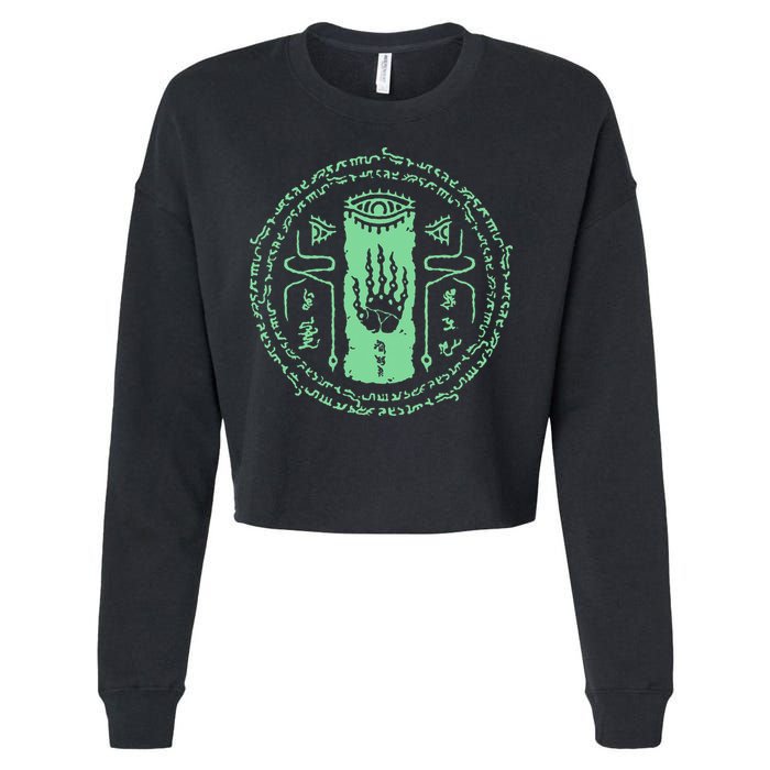 The Legend Of Tears Of The Kingdom Magic Seal Cropped Pullover Crew