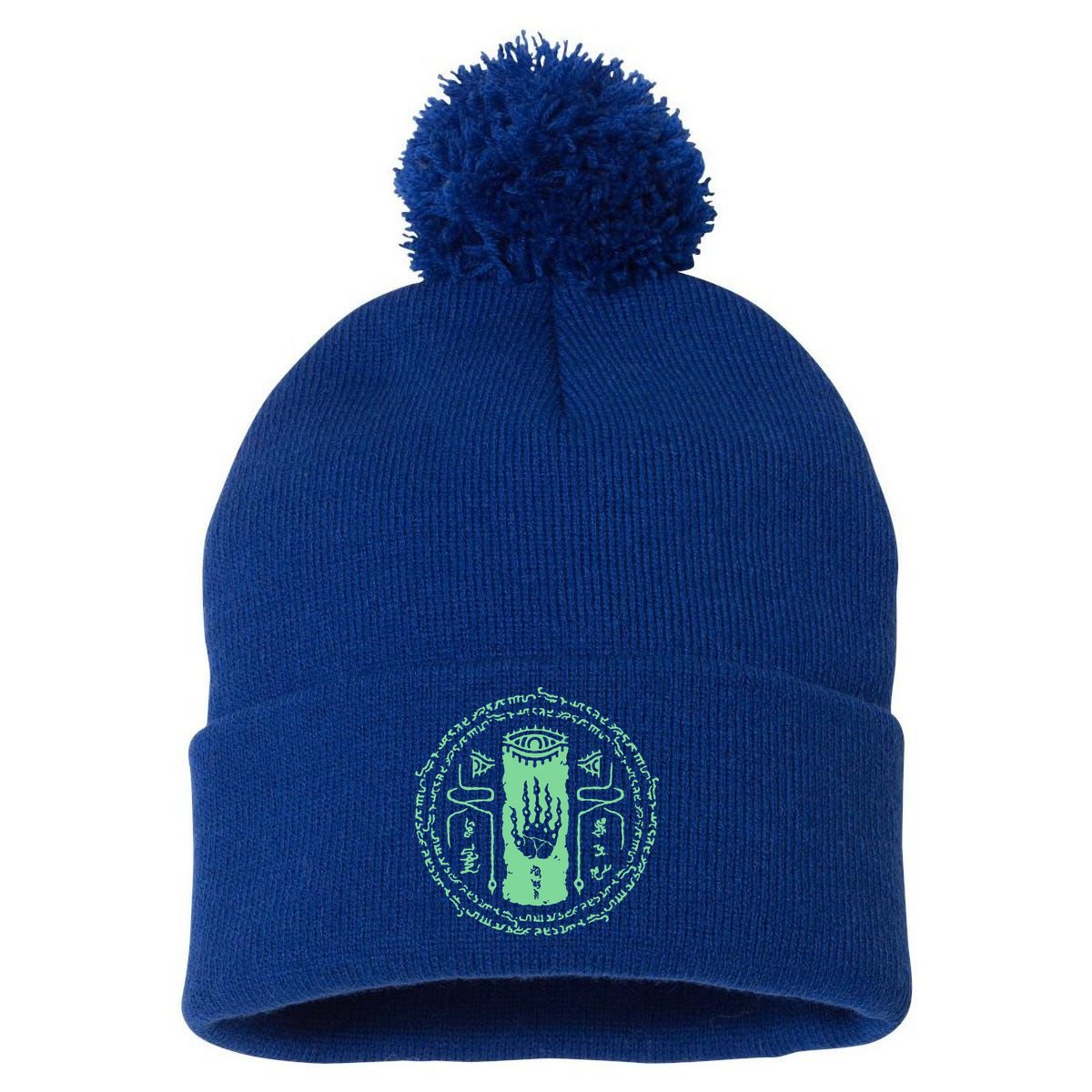 The Legend Of Tears Of The Kingdom Magic Seal Pom Pom 12in Knit Beanie