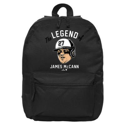 The Legend Of James Mccann Baltimore Baseball 16 in Basic Backpack